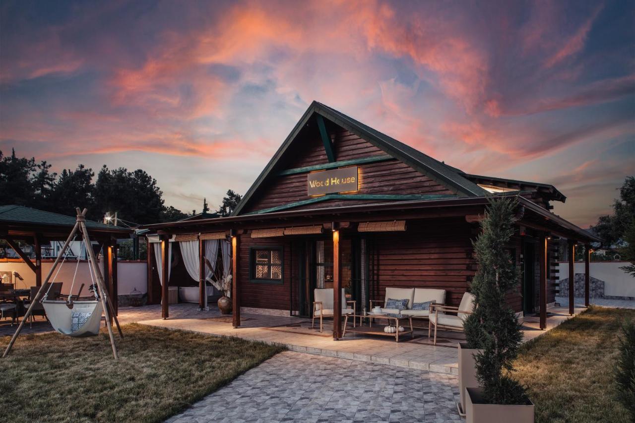 Wood House "Private Spa" Vergia المظهر الخارجي الصورة