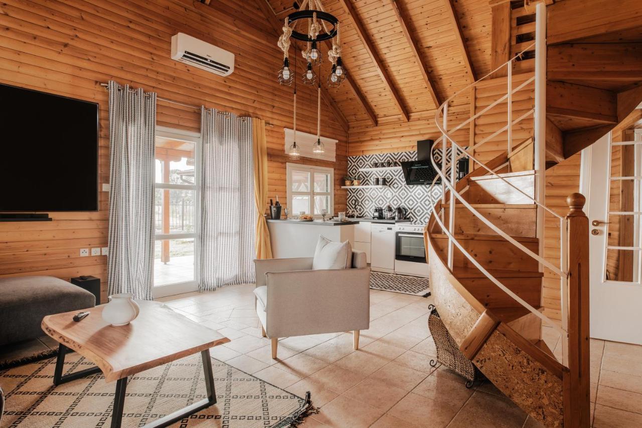 Wood House "Private Spa" Vergia المظهر الخارجي الصورة